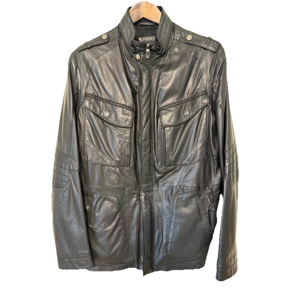 Hugo Boss Other - Hugo Boss - McLaren Limited Edition Aniline Leather‎ Jacket Size 42R